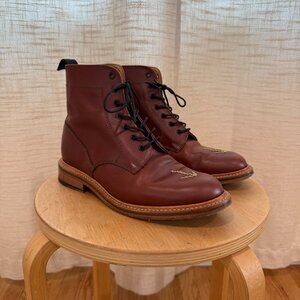 Sanders for Mark McNairy New Amsterdam Leather Boots Made in England Size 8